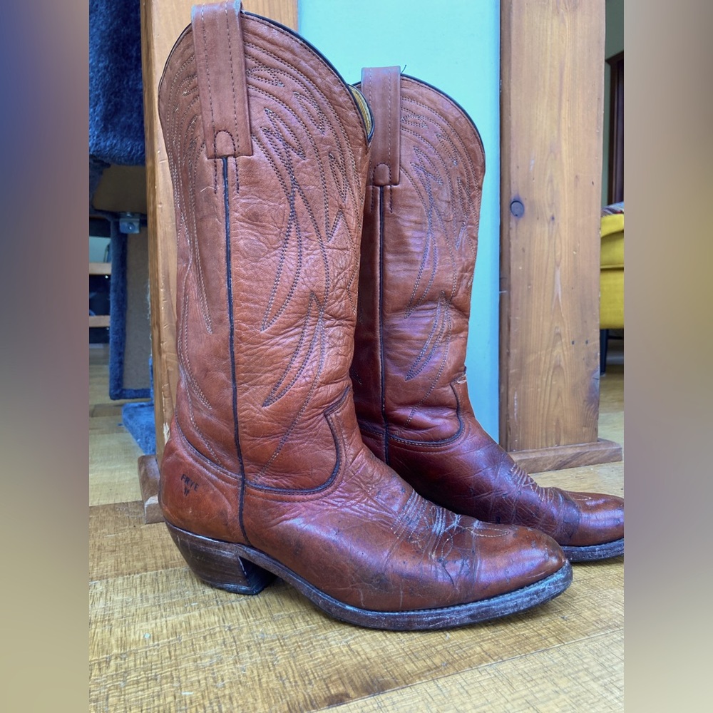 Frye Western Cowboy Cowgirl boots vintage